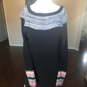 Athleta fair isle sweater dress